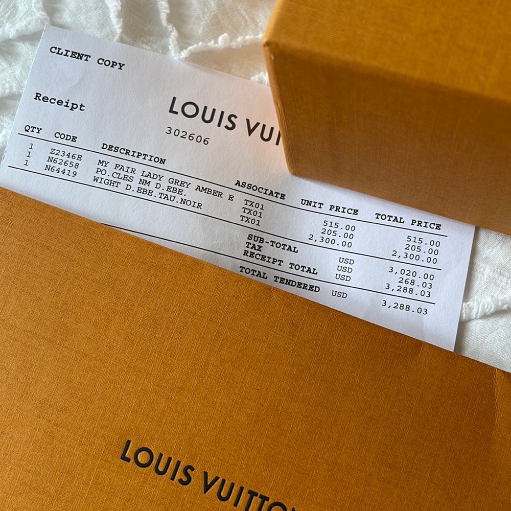 Louis Vuitton my fair lady grey amber E - Picture 8 of 8